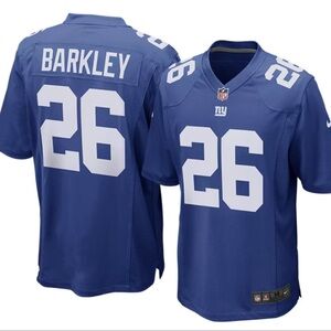 NFL MENS AUTHENTIC NEW YORK GIANTS SAQUON BARKLEY HOME JERSEY SIZE 48